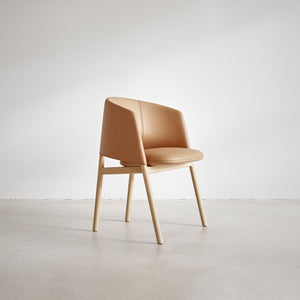 Collar Dining Chair with Wood Frame