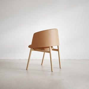 Collar Dining Chair with Wood Frame