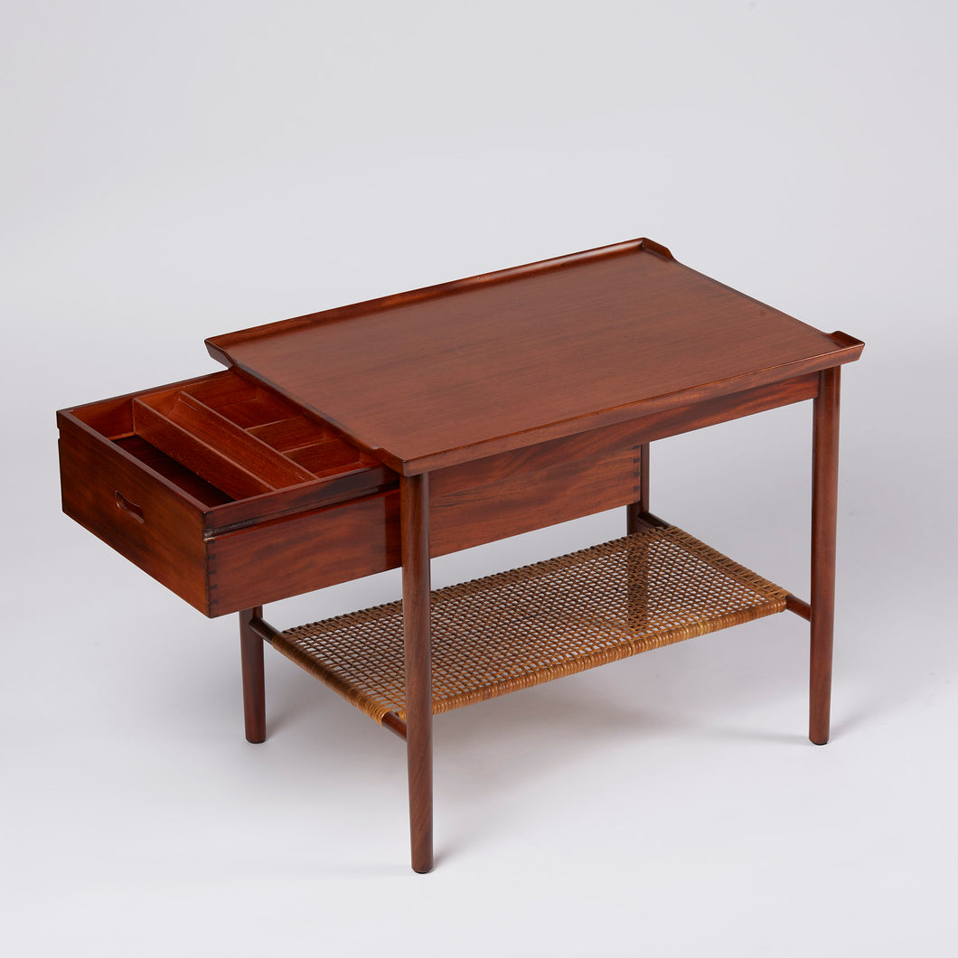 Grete Jalk Side Table with Drawer