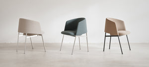 Collar Dining Chair with Wood Frame