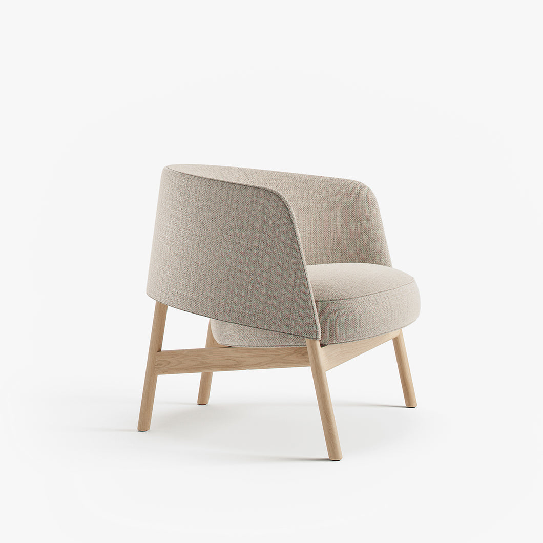 Collar Lounge Chair with Wood Frame