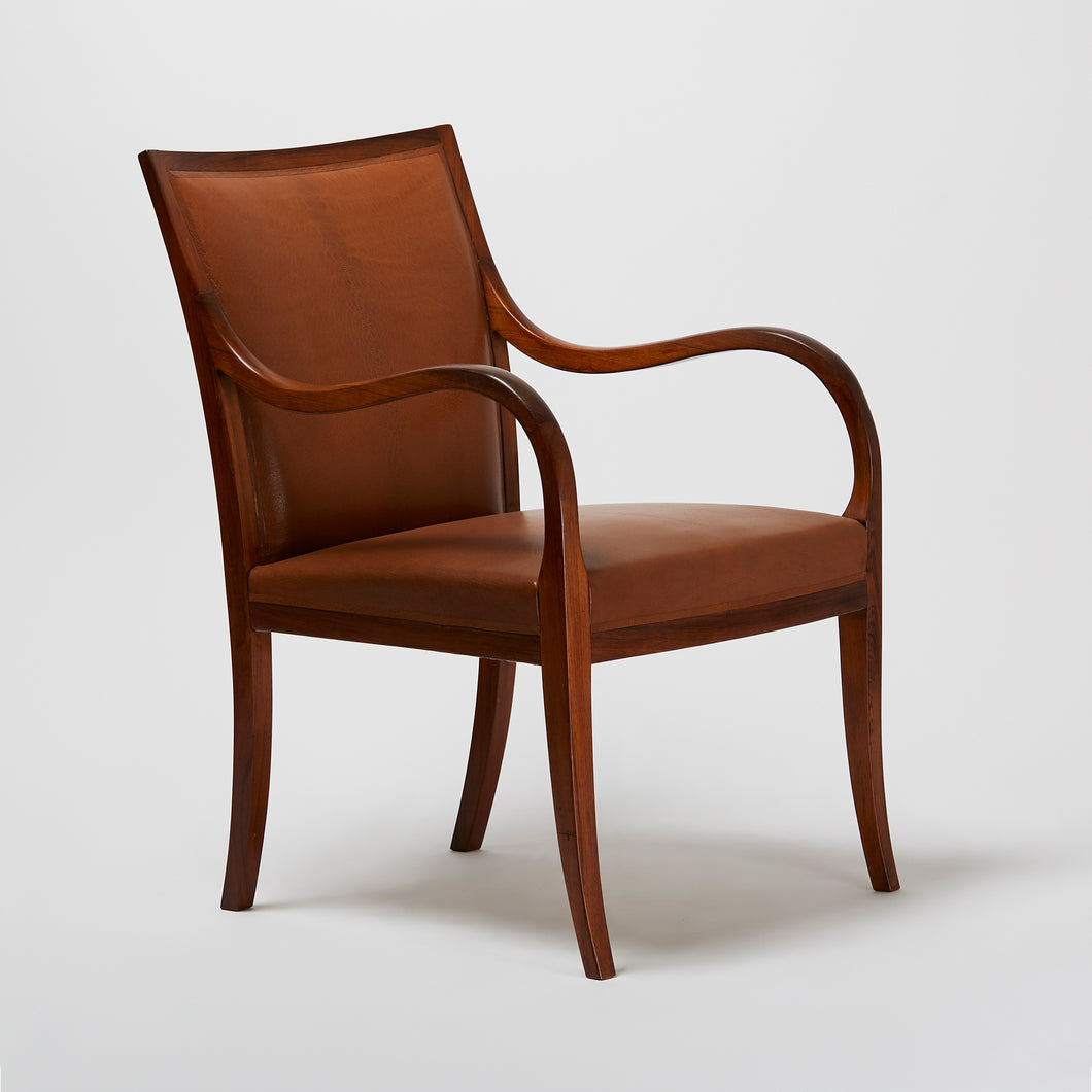 Frits Henningsen Curved Armchair