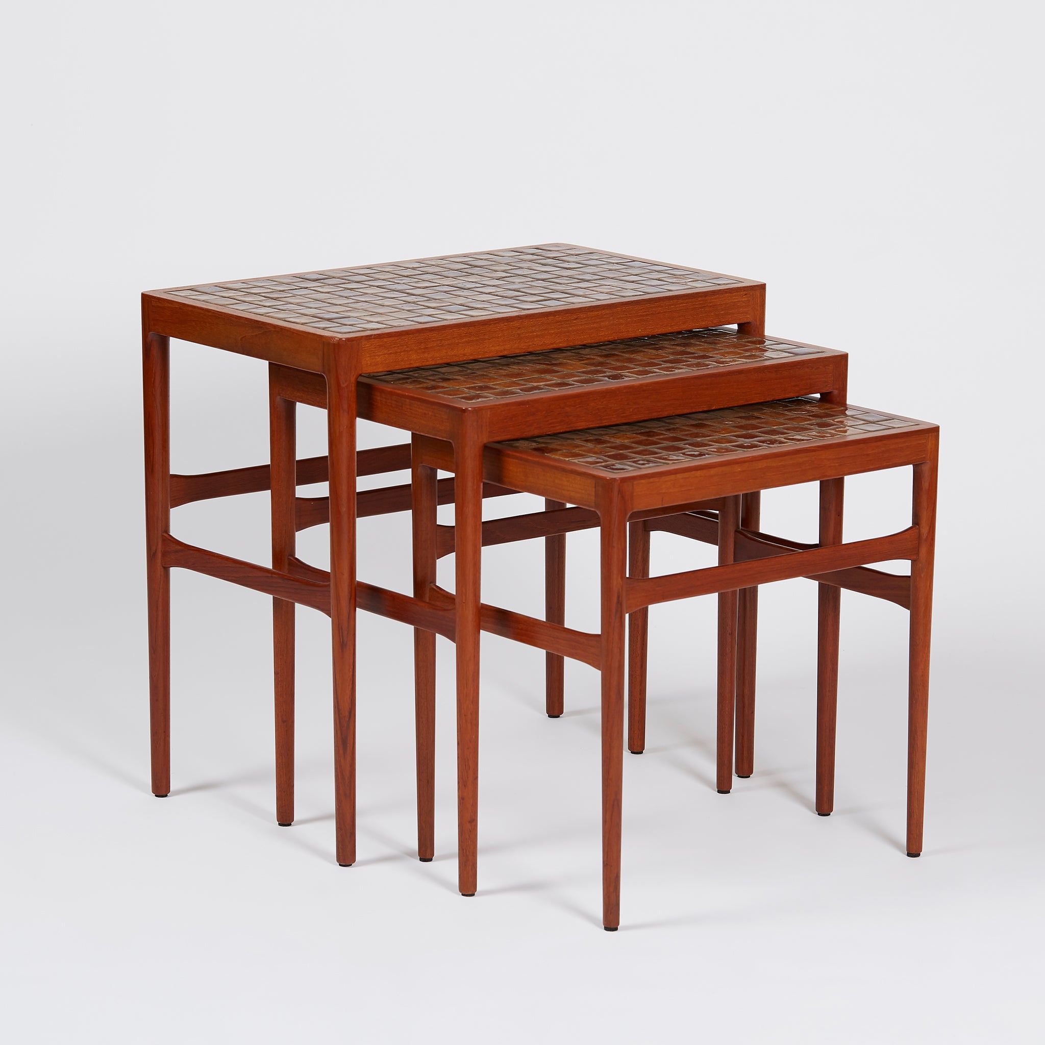 Helge Vestergaard Jensen Ceramic Top Nesting Tables - SOLD