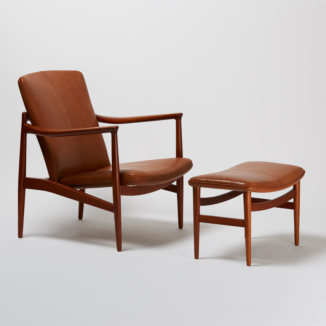 Jacob Kjær Easy Chair with Stool - SOLD