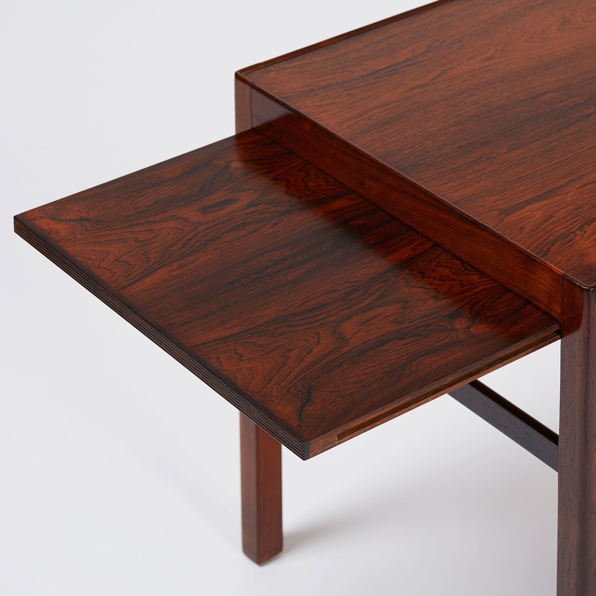 INAVANCE ONES TABLE（ウォールナット） Tribesigns Wood End Table, Round Sofa Side Table Vintage