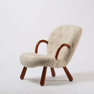 Philip Arctander Shearling Clam Chair - SOLD