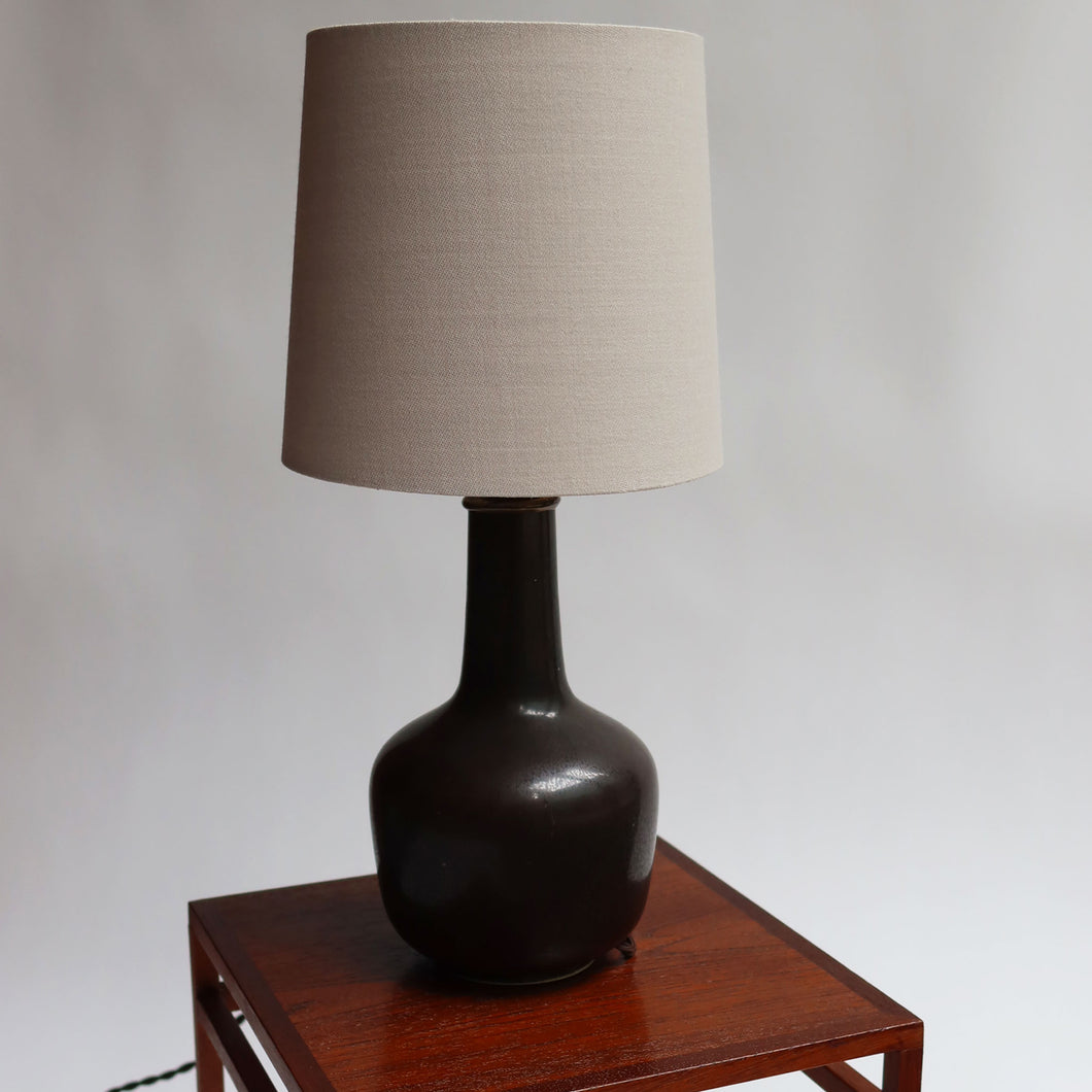Eva Stæhr-Nielsen Oiled Black Ceramic Lamp - SOLD